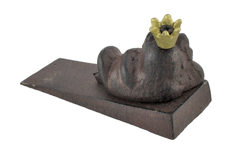 UD Cast Iron Frog Prince Wedge Doorstop - Image 2